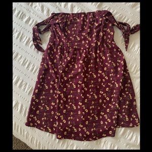 Xhiliration off the shoulder bow tie dress | XL